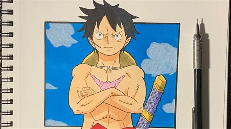 Drawing Luffy Wano Arc One Piece Copic Markers Youtube