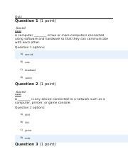 Quiz7 Ch7 12 Docx Quiz Question 1 1 Point Saved Listen A Computer Is