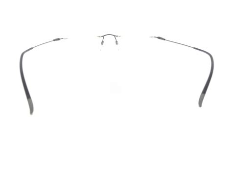 Silhouette 5500 70 9040 Titanium Black Rimless Eyeglasses Frames 19 145