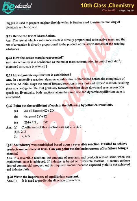 Chapter 1 Chemistry 10th Class Notes Matric Part 2 Notes