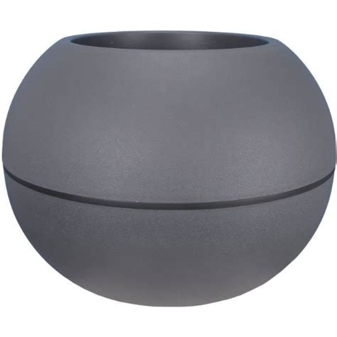 Riviera Pot De Fleurs Boule D40 Gris à Prix Carrefour