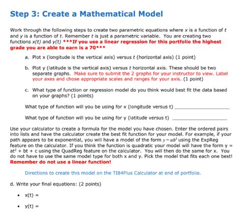 Solved Storm Tracker Portfolio Worksheet Precalculus