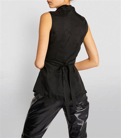 Rick Owens Laura Wrap Top Harrods Us