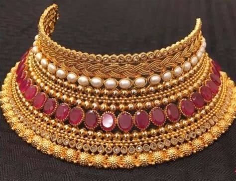 Latest Gold Choker Necklace Designs Dhanalakshmi Jewellers