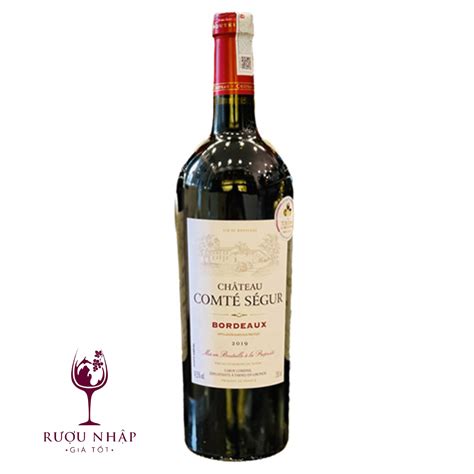 Rượu Vang Chateau Comté Sesgur Bordeaux AOC RƯỢU NHẬP GIÁ TỐT