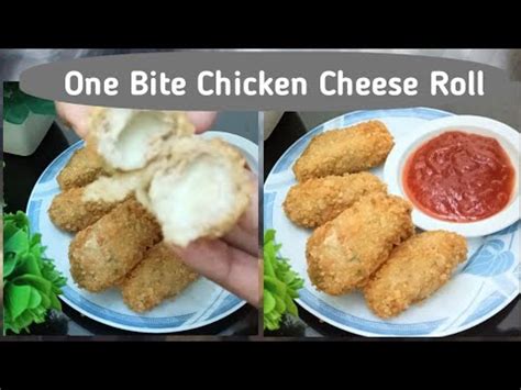 One Bite Chicken Cheese Roll Ramadan Recipe Ramazan Special