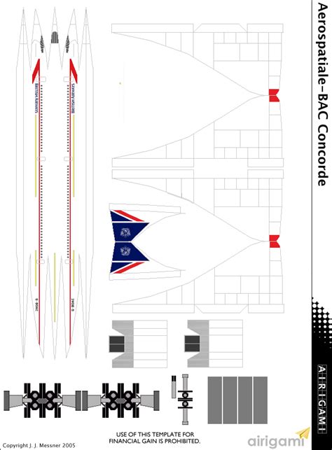 G British Airways C S A Rospatiale Bac Concorde Airigami X