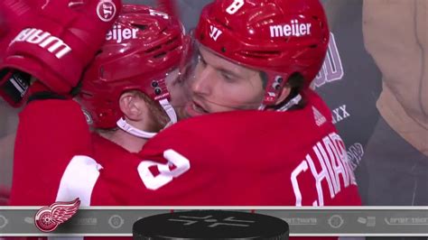 Chi Det Chiarot Scores Goal Against Petr Mrazek Detroit Red Wings