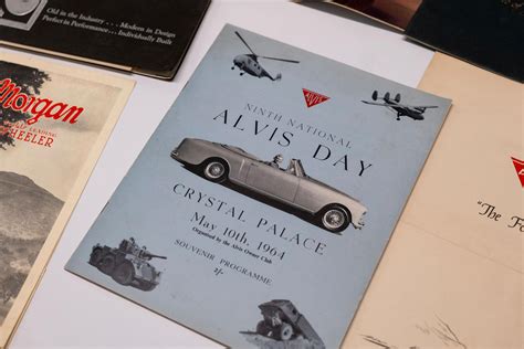 Bonhams Cars A Collection Of Pre War British Car Marque Literature