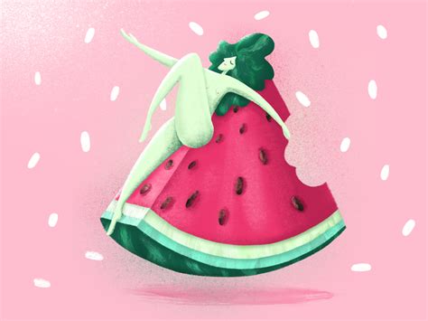 Watermelon girl by Alicja Kozak on Dribbble