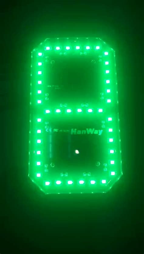 6 Inch White Color Digital Numbers Module 7 Segment Led Display For Oil