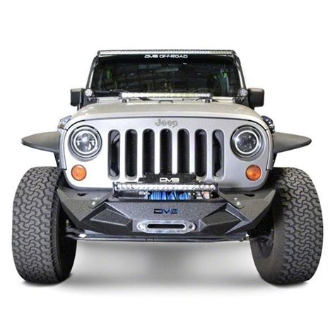 DV8 Offroad Jeep Wrangler FS 24 Stubby Front Bumper FBSHTB 24 18 24