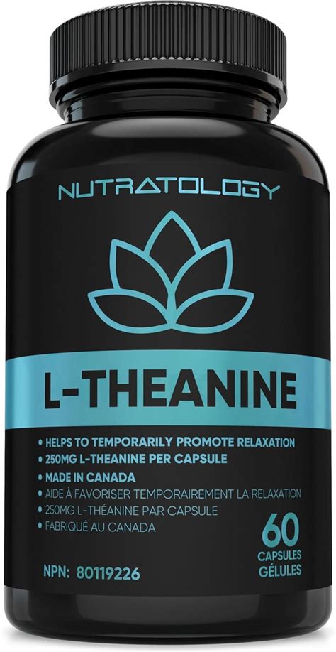 L Theanine Capsules For Stress Management Relaxation Promotes