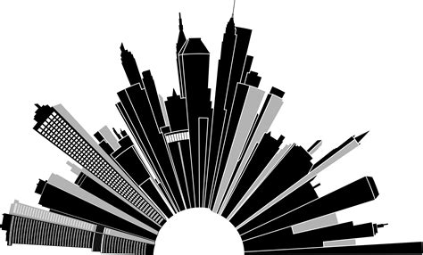 Cityscape Silhouette PNG Pic PNG All