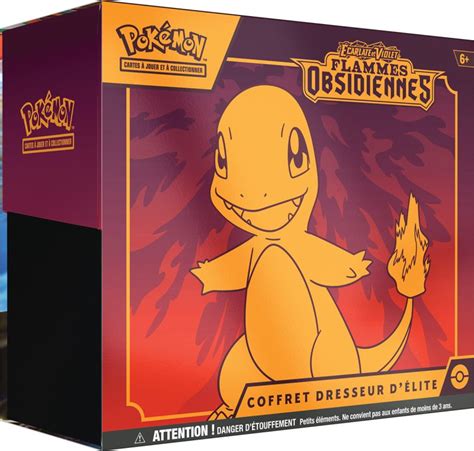 Coffret Pokémon dresseur d élite ETB EV03 Flammes Obsidiennes où l