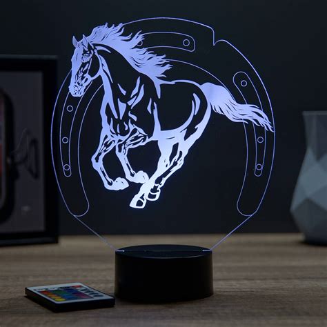 Lampe Illusion D Cheval Au Galop Jnb Maker