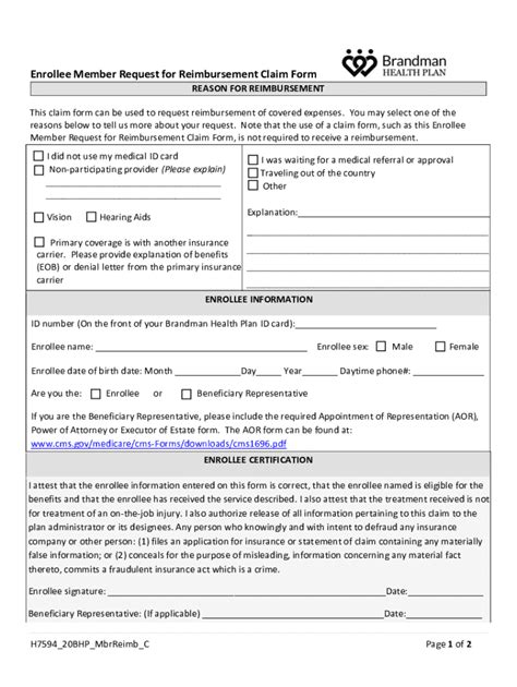 Fillable Online Enrollee Prescription Drug Claim Form Cigna Fax Email