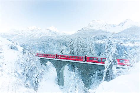 Wall Art Print | Bernina Express train in white winter, Roberto Moiola ...