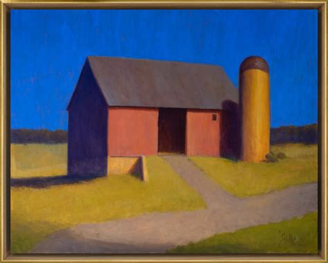 John Brandon Sills Evening Barn Serene Painting Of A Barn On A