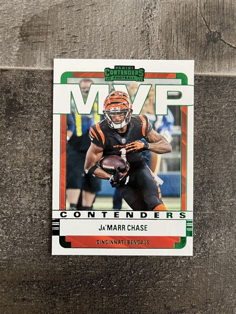 Panini Contenders Mvp Contenders Emerald Mvp Jch Ja Marr Chase