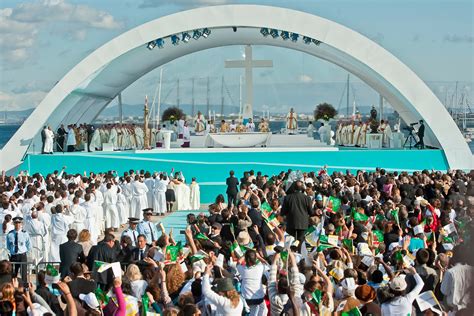 Altar Palco Onde O Papa Francisco Vai Celebrar Missa Final Da Jornada