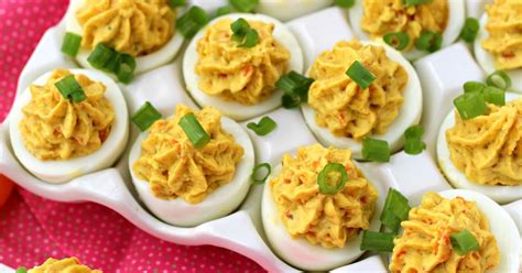 Kitchen Simmer Curried Deviled Eggs Mayo Free