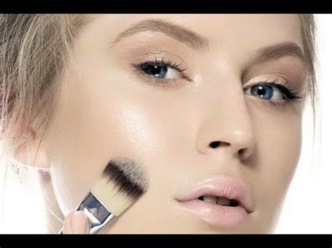 Как сделать сияющий макияж для жирной/комбинированной кожи - YouTube