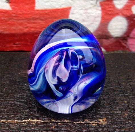 Glass Art One Of A Kind Cobalt Blue Light Purple And White Etsy Canada