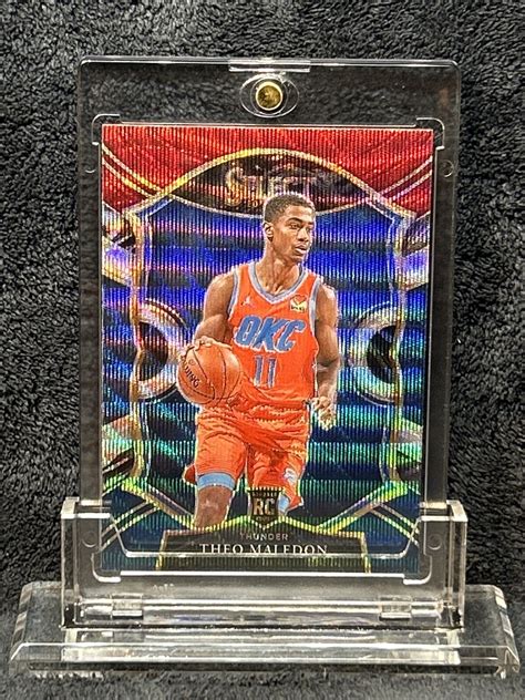 Theo Maledon Panini Select Prizm Rookie Rc Tri Color Concourse