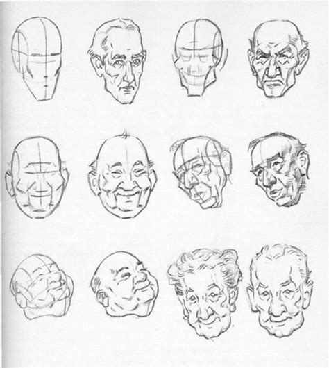 a bunch of different faces drawn in pencil