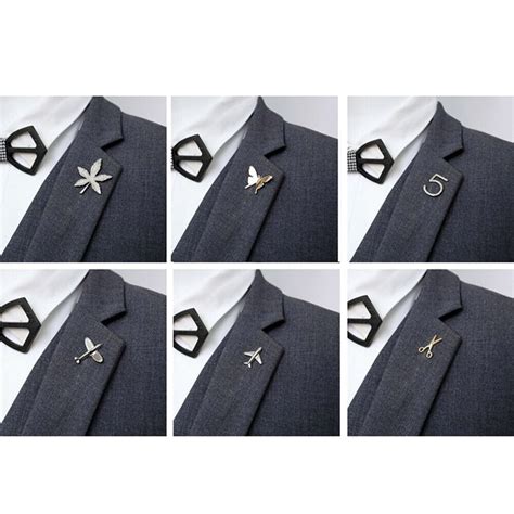 Men Women Brooch Pins Suit Pin Badge For Suit Shirt Collar Jewelry