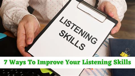 7 Effective Ways To Improve Your Listening Skills How To Increase