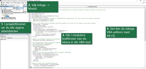 Skapa en automatisk Innehållsförteckning i Excel med VBA