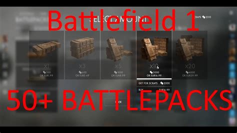 Opening 50 Battlepacks In Battlefield 1 YouTube