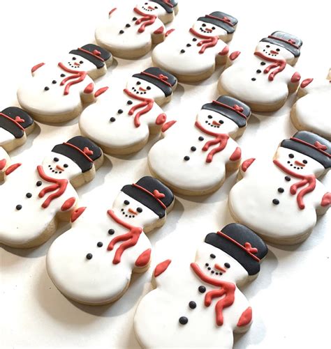 Snowman Cookies, Holiday Cookies, Celebration, Winter Cookies, Christmas Cookies, - Etsy