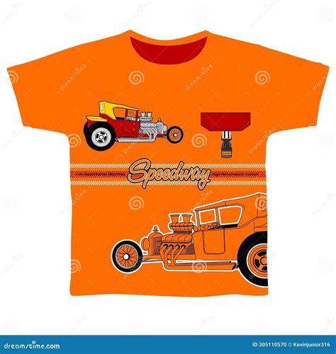 Cartoon Antique Race Car Vector Illustration