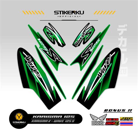 Striping Charisma 125 MOTIF 23 STICKER Charisma X 125 D STOCK DECALS