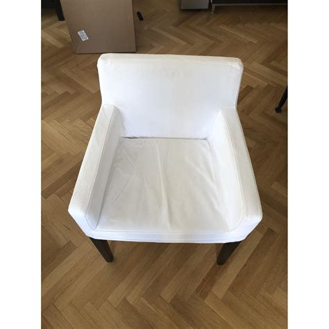 Ikea Nils Armchairs In White Aptdeco