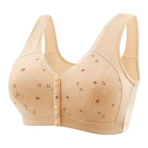 Qatainlav Daisy Bras For Older Women 2024 No Underwire Breathable Bra