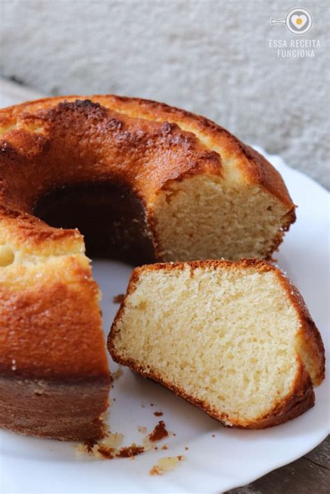 Receita De Bolo De Baunilha Essa Receita Funciona