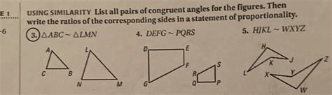 Using Similarity List All Pairs Of Congruent Angle Cameramath