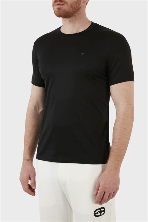 Emporio Armani Logolu Regular Fit Bisiklet Yaka Pamuklu Erkek T Shirt