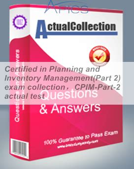 Certified In Planning And Inventory Management Part Exam Collection