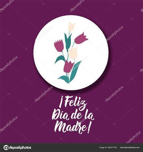 Feliz Día Madre Letras Traducción Del Español Feliz Día Madre Vector de