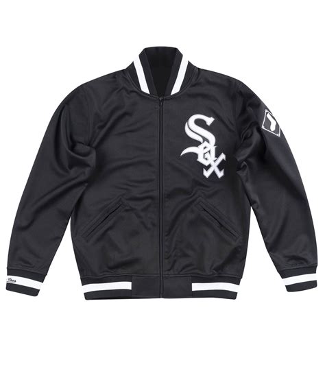 Men's Black Bomber Sox Jacket - Jackets Creator