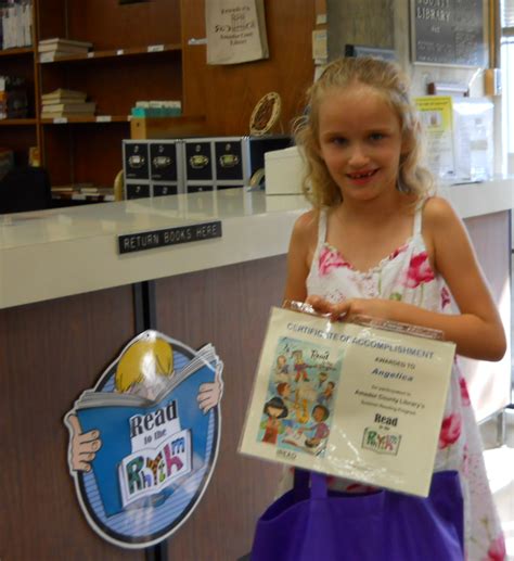 Congratulations To Read To The Rhythm Summer Reading Program Winner