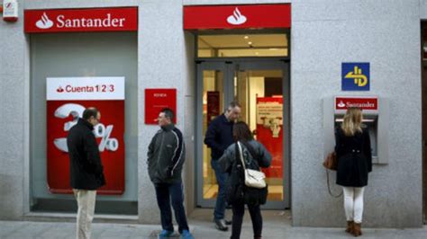 Santander Abrir Desde Este Lunes Oficinas Por La Tarde