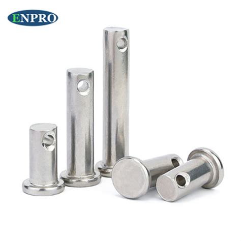 DIN 1444 ISO 2341 Flat Head Stainless Steel Clevis Pin With Hole