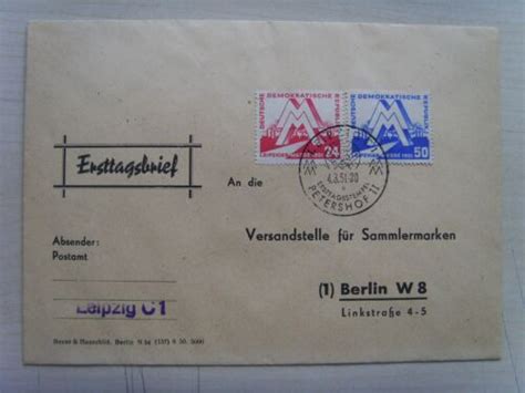 Ddr Michel Nr Leipzig Auf Ersttags Brief Fdc Ebay