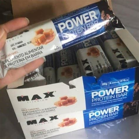 Power Protein Bar Caixa 12 Unidades 492G Peanut Butter Max